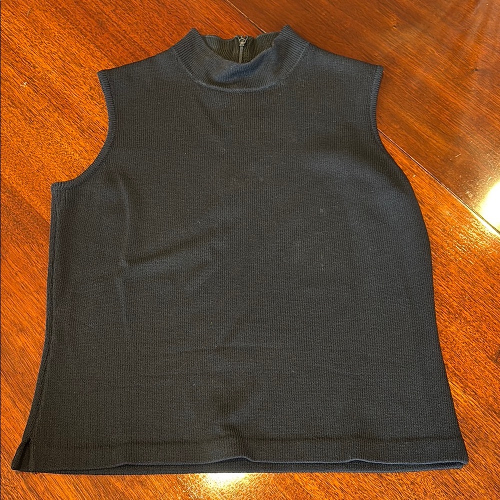 St. John Black Knit Top